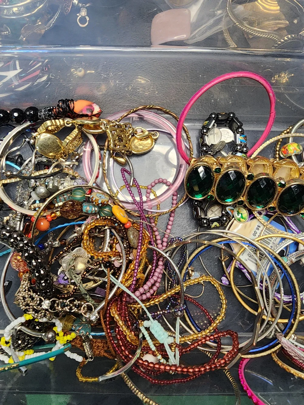 1lb Multi-Color  Bracelet and Bangle Set May Or May Not Have Matches